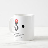 GSOの白のマグ コーヒーマグカップ (正面左)