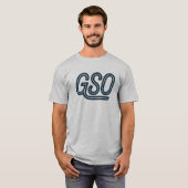 GSO Greensboro Airport Code - はっきりした North Carolin Tシャツ (正面フル)