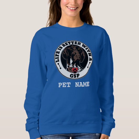 GSPでパーソナライズされたGSPの寿命が向上 スウェットシャツ (正面)