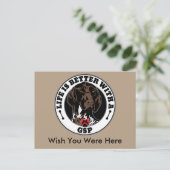 GSPでパーソナライズされたGSPの寿命が向上 ポストカード (スタンド正面)