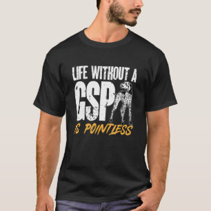 GSPのないドイツ語の短いポインタ寿命はP Tシャツ