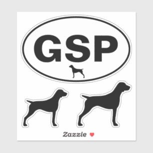 GSPのドイツShorthairedポインターのビニールのステッカーセット シール