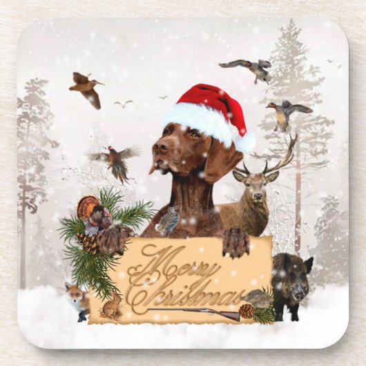 Gspクリスマスガラスオーナメント コースター (正面)