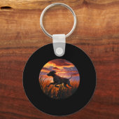 Gspドイツ短縮型ポインタGsp狩りドッグ キーホルダー (正面)