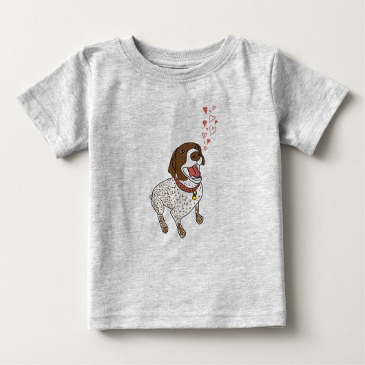 GSPハートベビーロンパー ベビーTシャツ (正面)