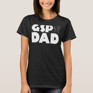 GSPパパおもしろいドイツ短調ポインタードッグパパ Tシャツ