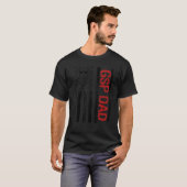 GSPパパアメリカ合衆国国旗ドイツ短距離ポイント Tシャツ (正面フル)