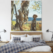 GSP付きウサギ狩り キャンバスプリント (インサイチュ (寝室))