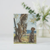 GSP付きウサギ狩り ポストカード (スタンド正面)