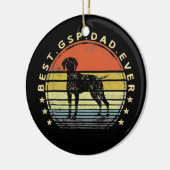 GSP最高のパパエバー犬の恋人の父の日 セラミックオーナメント (左)