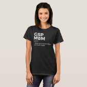 GSP母の定義ドイツ語の短いポインタ犬 Tシャツ (正面フル)