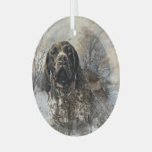 GSP、ドイツ語ポインタ ガラスオーナメント (正面左)