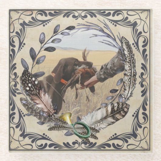 GSP（ハンターの現場パートナー） ガラスコースター (正面)