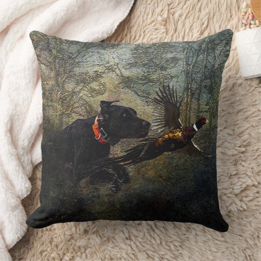 GSP 、狩りキジ クッション (ブランケット)