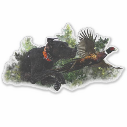 GSP 、狩りキジ シール (正面)