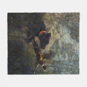 GSP 、狩りキジ フリースブランケット (正面(横))