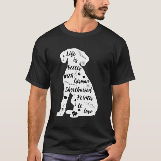 Gsp Do用ドイツ短干しポインターシャツデザイン Tシャツ (正面)