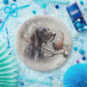 GSP Hunting Art – Precision, Passion, and Pheasant ペーパープレート (パーティー)