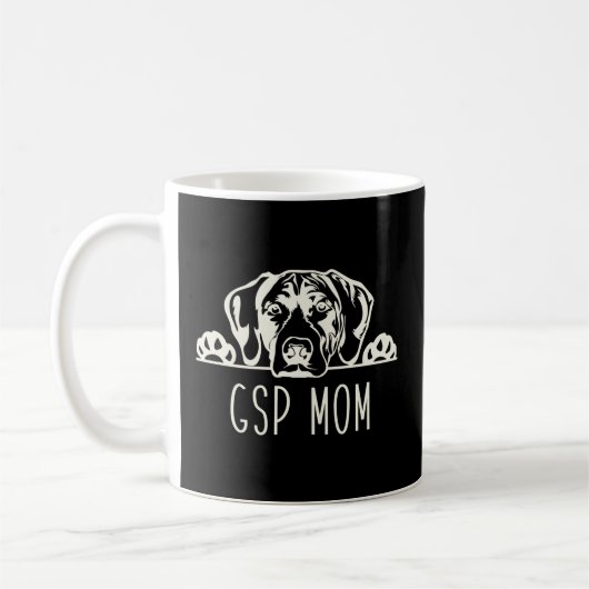 Gsp Mom For German Shorthaired Pointer Moms コーヒーマグカップ (左)