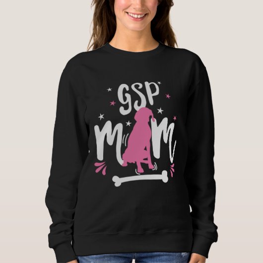 GSP Mom German Shorthaired Pointer hunting Dog Mom スウェットシャツ (正面)