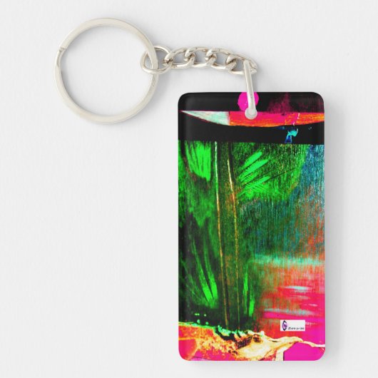 GStullerによる羽根付きアクリルキーチェーン キーホルダー (正面)