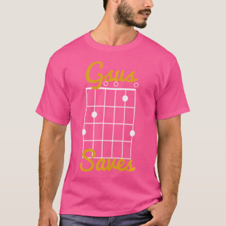 Gsus -救 Jesus おもしろい Christian Guitar Player G Tシャツ