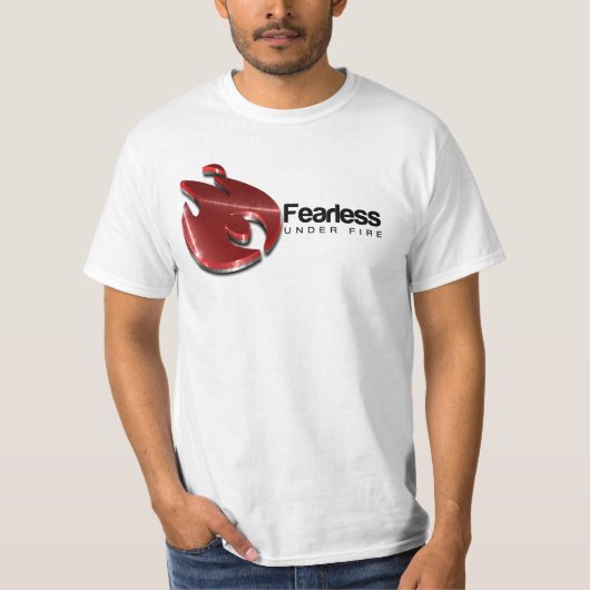 GTが付いている白いTシャツ Tシャツ (正面)