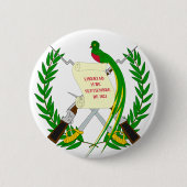 GTグアテマラの紋章付き外衣 缶バッジ (正面)