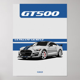 GT500マッスルカーのポスター – 伝統 ポスター