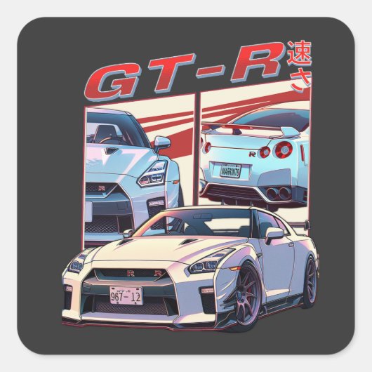 GT-R通り凡例 スクエアシール (正面)