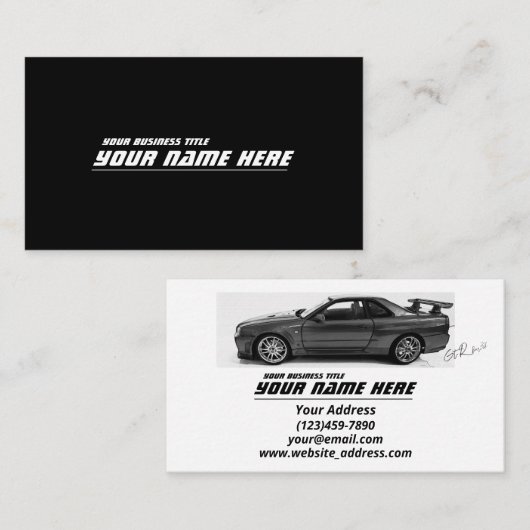 GT-R BNR34 名刺 (正面/裏面)