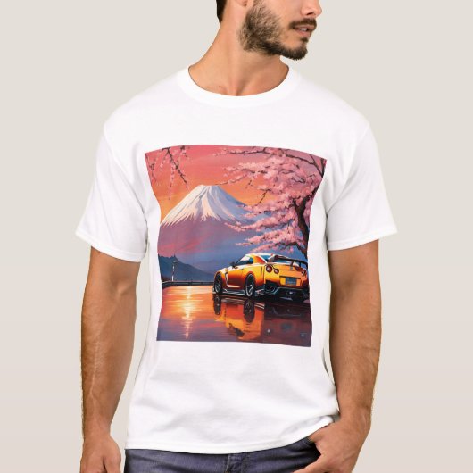 GT-R nissan japanese car  japan Tシャツ (正面)
