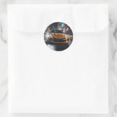 GT-R Tokyo nissan car japan japanese wangan ラウンドシール (バッグ)