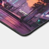 GTA 6 Vibeデスクマットレトロ車のネオンデスクマット デスクマット (コーナー)