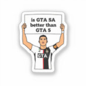 GTA SAはGTA Vより優れているという主張 シール (正面)