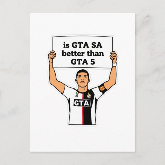 GTA SAはGTA Vより優れていると言う主張 ポストカード (正面)