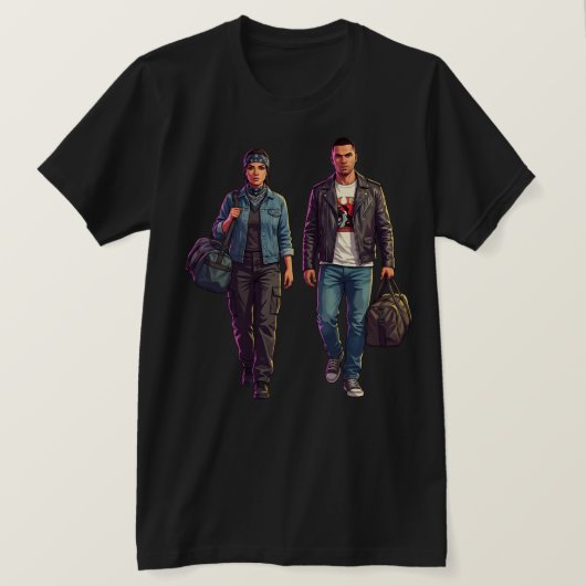 GTA VI公式プロモーションアート Tシャツ (デザイン正面)