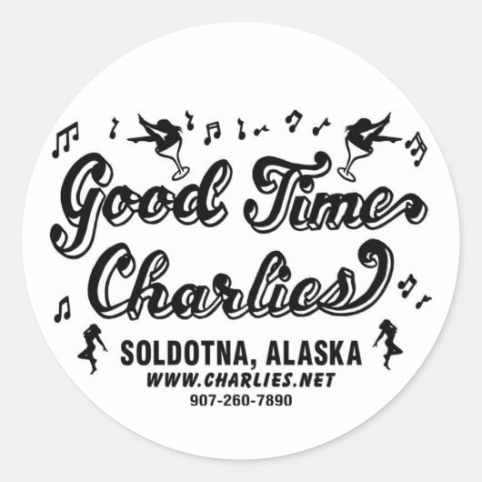 GTCラウンドステッカー ラウンドシール (正面)