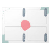 GTDプランナー – 作業とホームのタスク団体や組織 ノートパッド (正面)