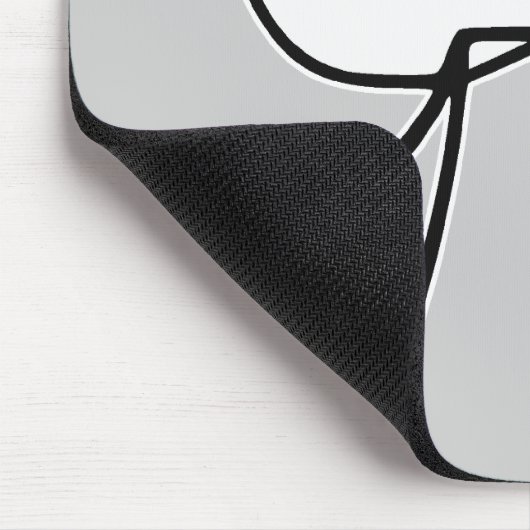 GTFOは人の激怒の顔の漫画のミームを出します マウスパッド (コーナー)