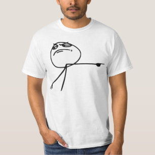 GTFOは人の激怒の顔の漫画のミームを出します Tシャツ