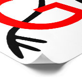 GTFOゲットガイレイジ顔漫画ミーム ポスター (角)