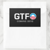 GTFO - 来's 2012 長方形シール (バッグ)