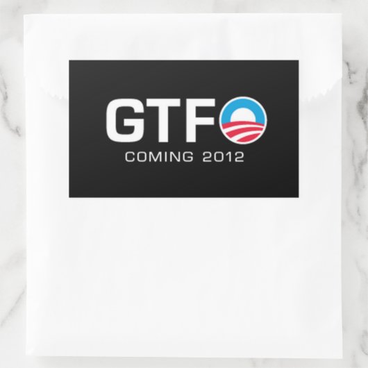 GTFO - 来's 2012 長方形シール (バッグ)