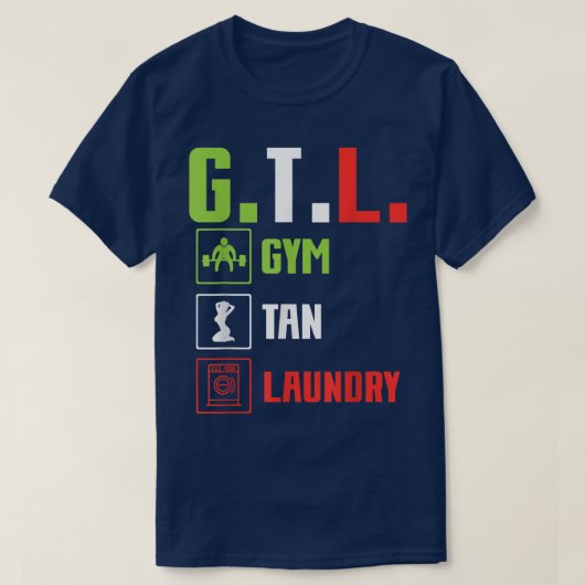 GTLジムタンランドリー Tシャツ (デザイン正面)