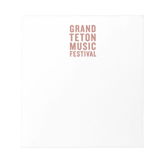 GTMFメモ帳テラコッタ ノートパッド (正面)