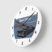 GTOガパーソナライズされたレージ ラウンド壁時計 (傾斜)