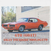 GTO （ヤギ） フリースブランケット (正面(横))