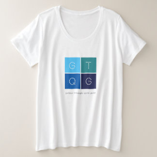GTQG Womens Plus基本T型 プラスサイズTシャツ
