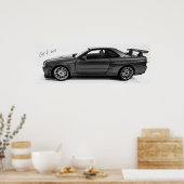 GTR BNR34 ポスター (キッチン)